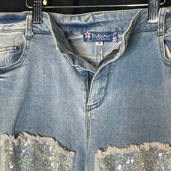 Truly Me sequin front jeans - Picture 4 of 4